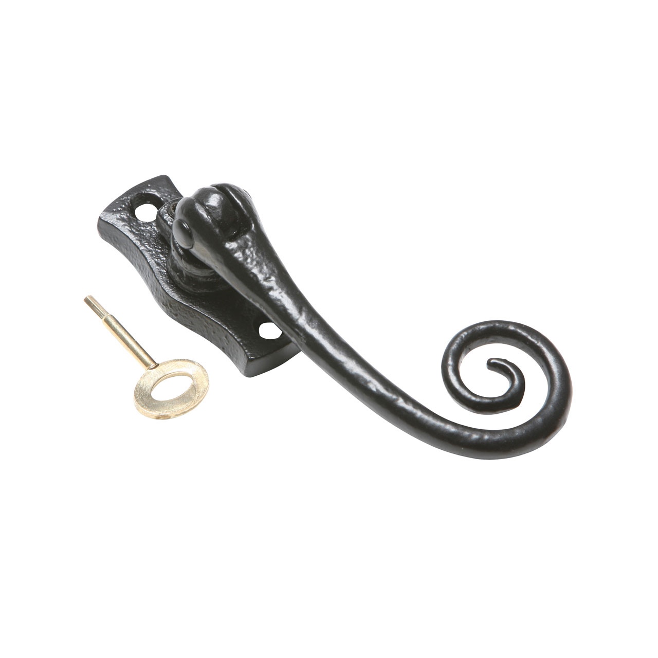Kirkpatrick 1167-RH Lockable Espag Casement Fastener - Antique Black (Right Hand)